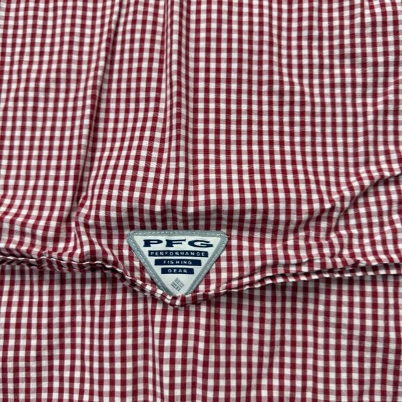 South Carolina Gamecocks Columbia PFG Super Bonehead Fishing Shirt Men L Red - Picture 10 of 15